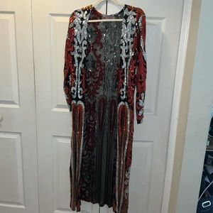 Southern fried chicks size extra large, sequin duster